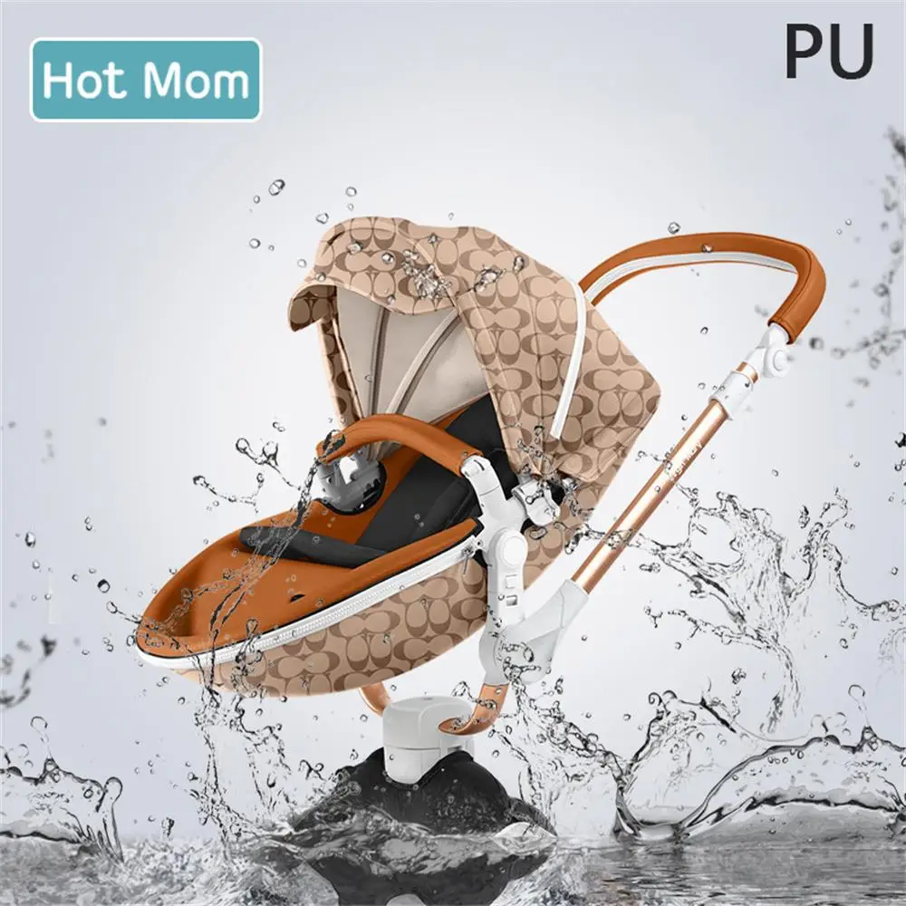 Бесплатная доставка 2019 360 градусов Hotmom Роскошная детская коляска 4 в 1 с