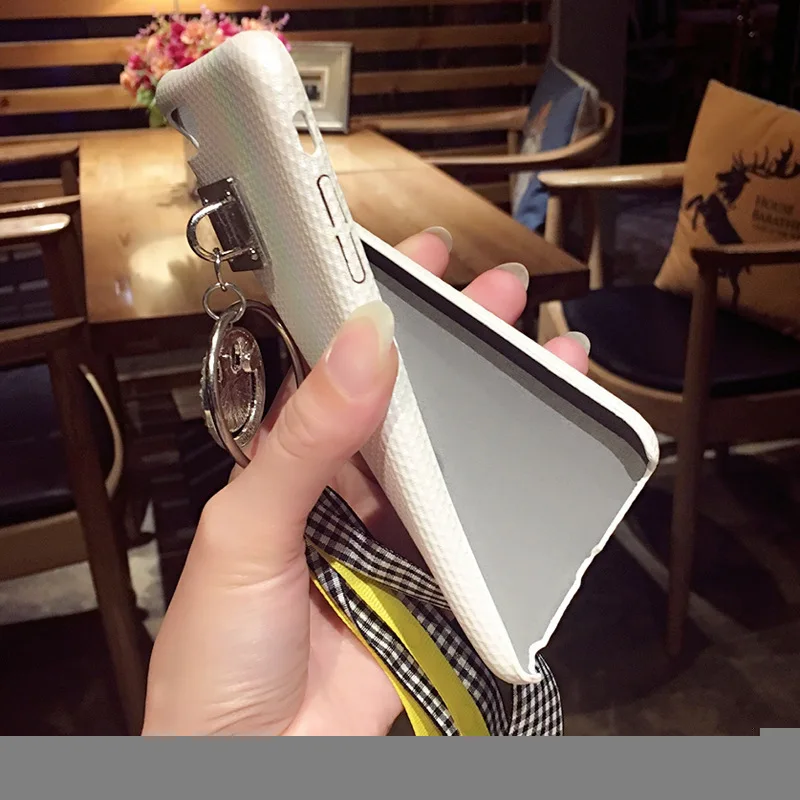 Новый Iphone7 Чехол для мобильного телефона со стразами смайлик эппл6 плюс кожаный