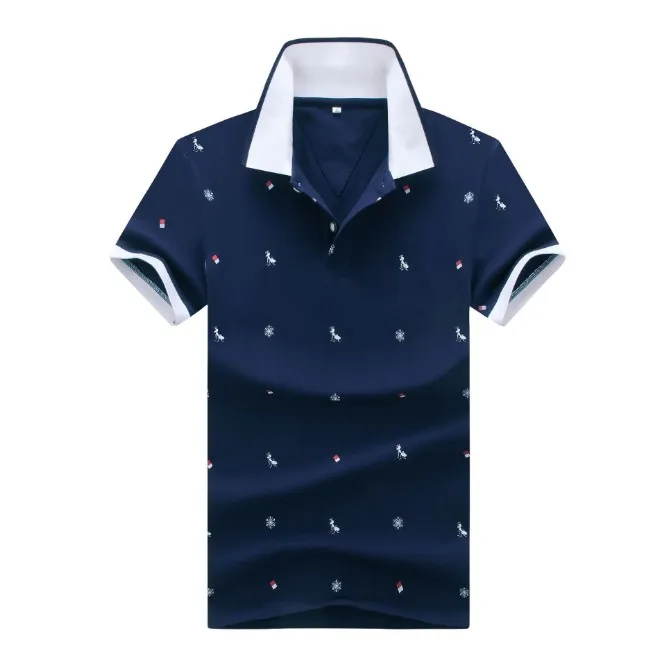 Dropshipping Gtime Summer ant sailing print Tshirt short-sleeved T-shirt men's lapel male XJJ019 | Мужская одежда