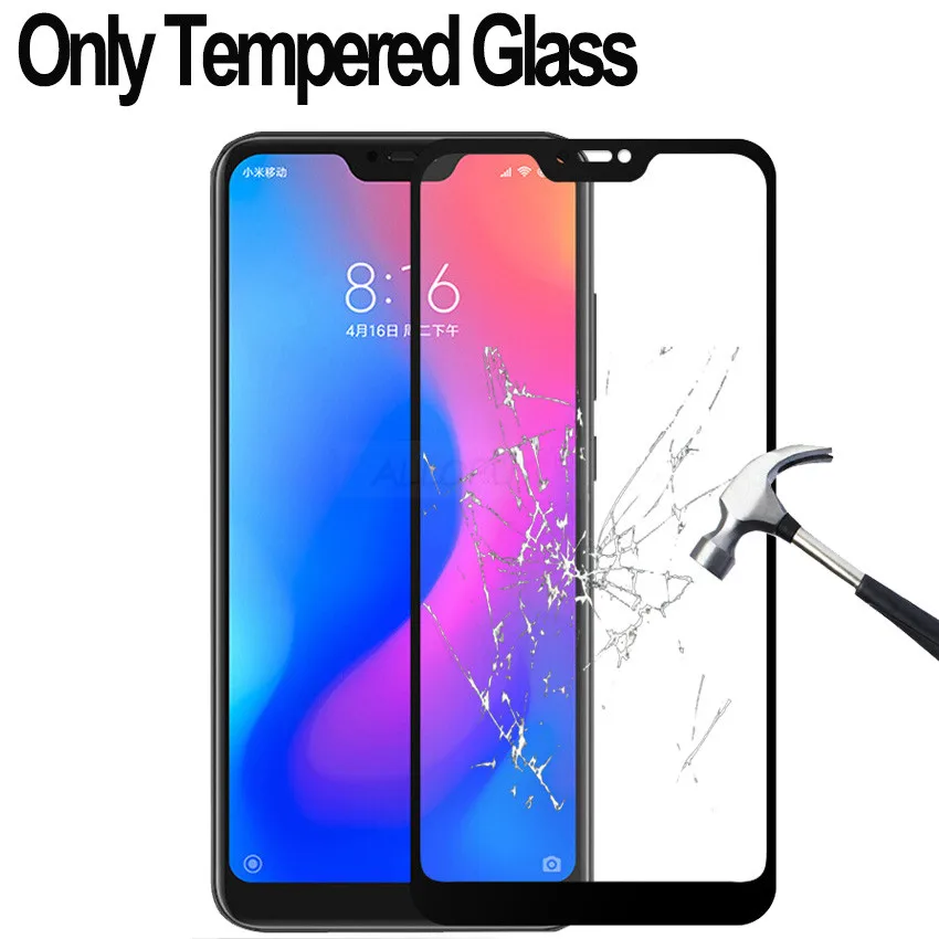 Only Tempered Glass 360 градусов Роскошный Броня противоударный чехол для xiaomi mi a2 lite case Xiaomi mi 9t pro чехол полное покрытие чехол сяоми ми 9т про ми а2 лайт чехол прочный чехол Xiaomi mi 9t pro case - Цвет: Only Tempered Glass
