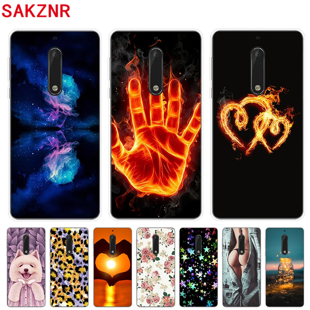 Чехол для Nokia 5 2 дюймов силиконовый чехол задняя оболочка из ТПУ мягкий телефона |