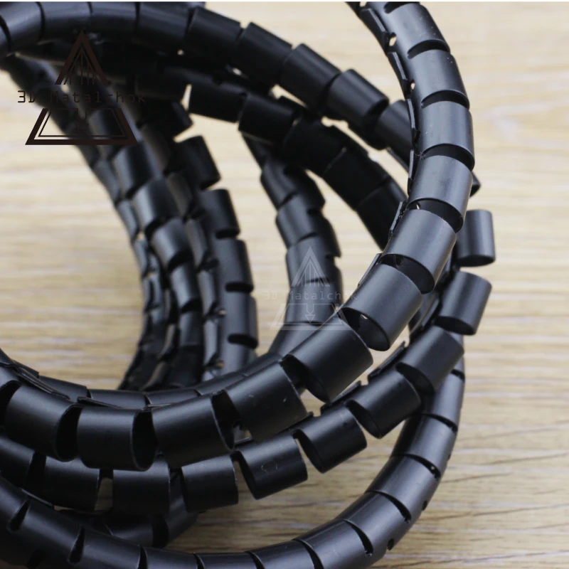 Запчасти для 3D принтера черная спиральная упаковка огнестойкая оболочка кабеля