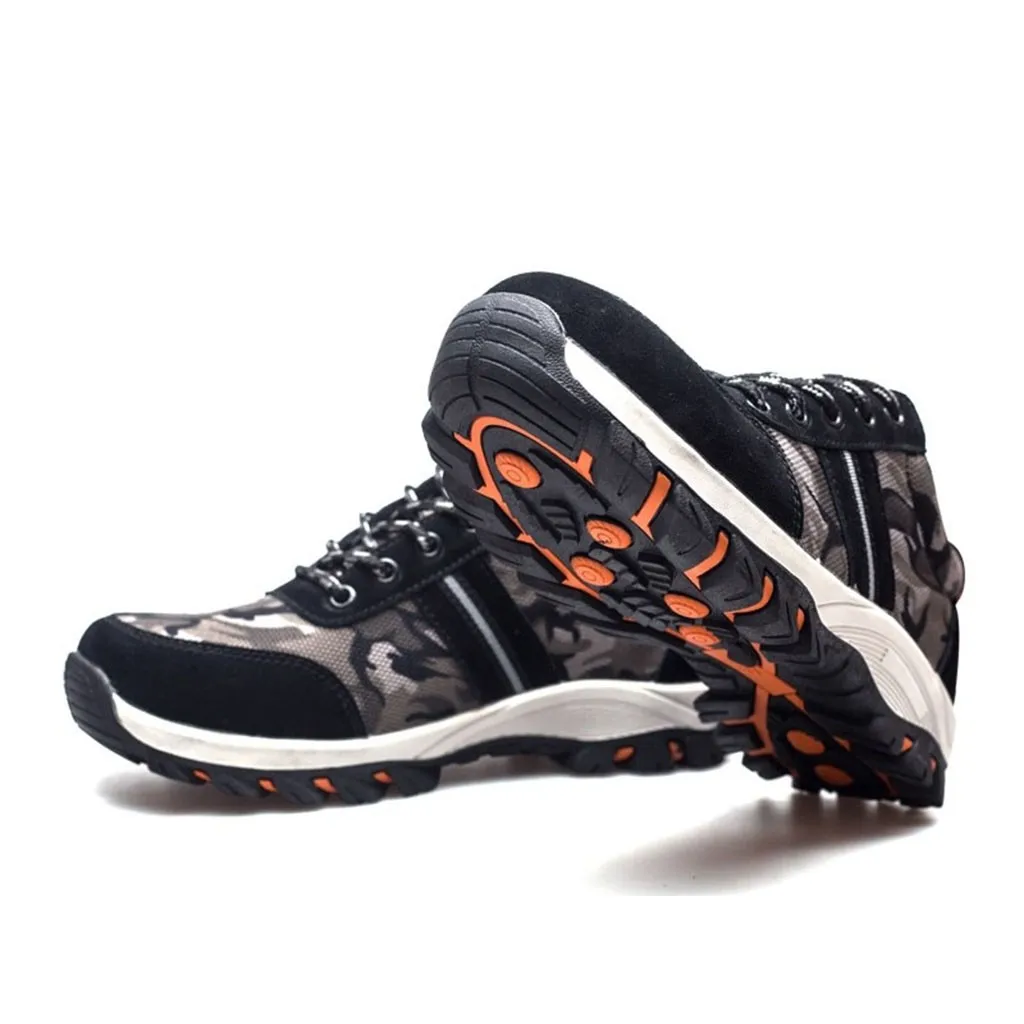 Casual shoes men sneakers Mens outdoor Safety Steel Toe Cap Work Hiking Breathable Trainers Boots Shoes#G4 | Обувь