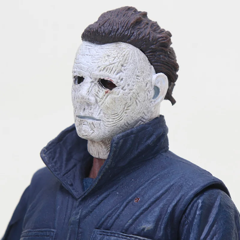 NECA Хэллоуин Ultimate Майкл Майерс фигурки BJD модель игрушечные лошадки со светодиодный подсветкой тыквы 18 см