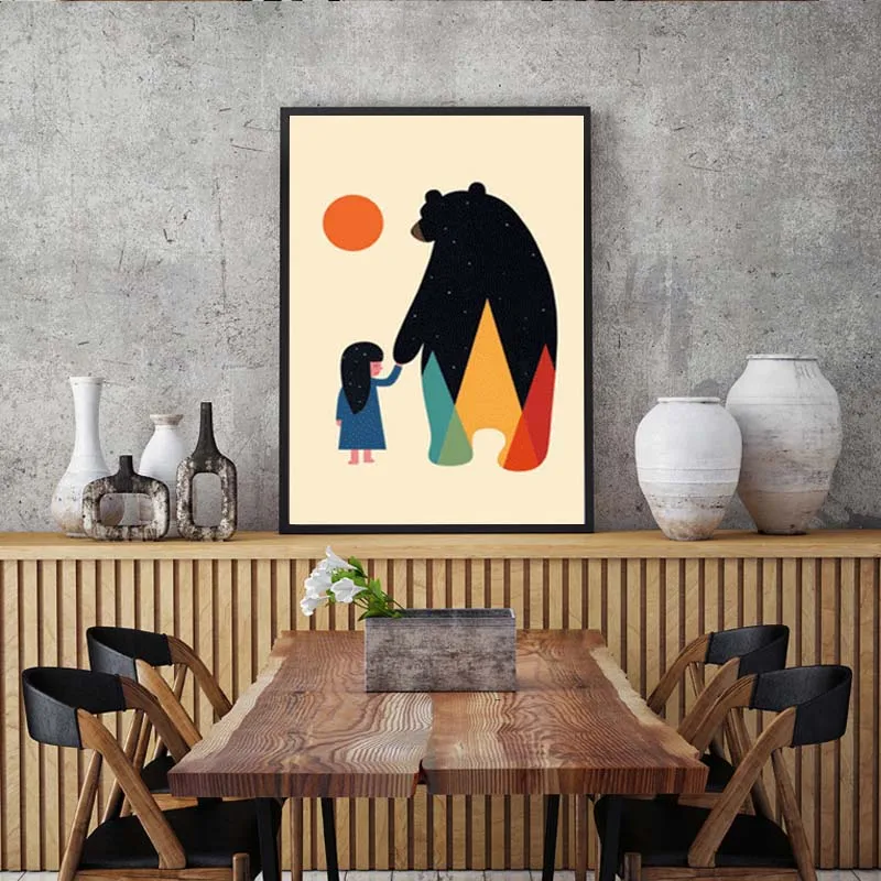 Удивительная Картина на холсте в скандинавском стиле художественный принт с