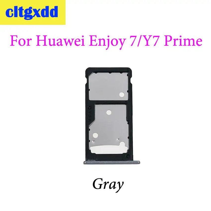 Cltgxdd новый лоток для sim карты и Сменные Запчасти лотков SIM/Micro SD Huawei Enjoy 7 Plus/Y7