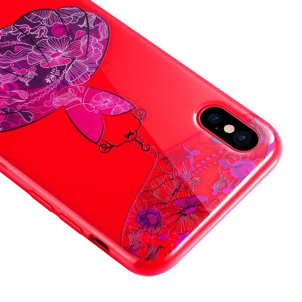 High Quality SULADA 3D Relief Little Dress Series Phone Cases For iPhone X soft TPU Back Cover 5.8&quot for Apple Protective Case |