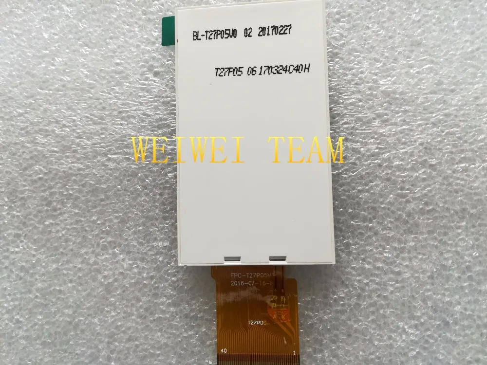 Wisecoco 2,7 дюймовый ЖК-экран T27P05 FPC-T27P05V1 FPC-2704001 16:9 протестирован один за другим