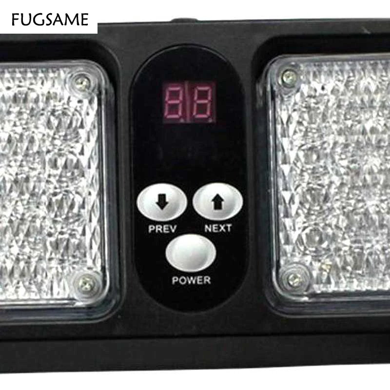 Светодиодная лампа FUGSAME синяя красная с козырьком 86Led для автомобиля/салона