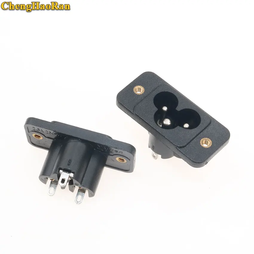 ChengHaoRan 2 шт. IEC 320 C6 розетка переменного тока 3 контакта AC 250 A в разъем