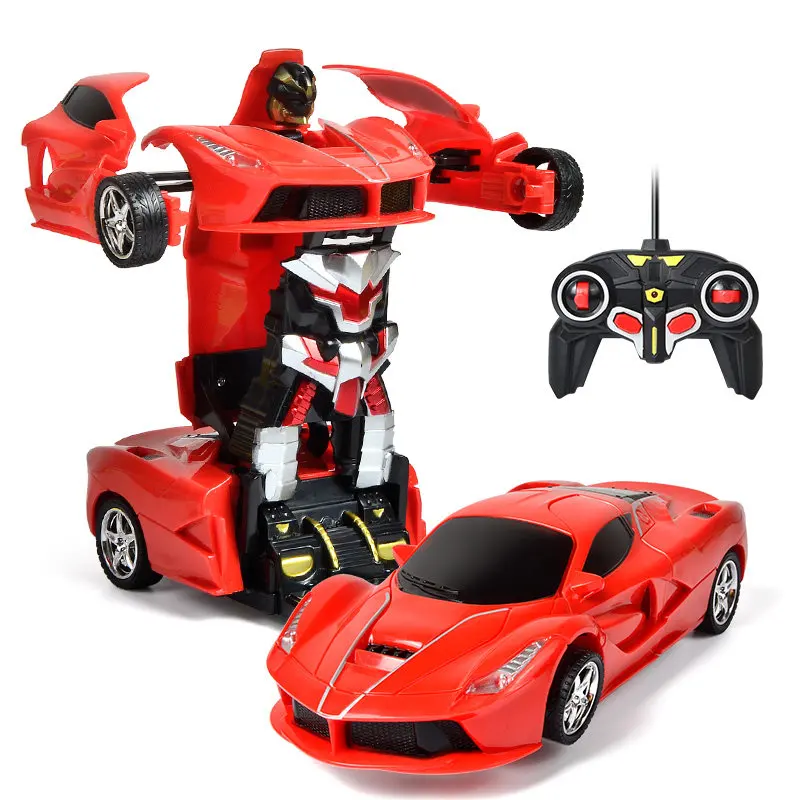 Ferrar Red 1 Дропшиппинг Электрический Радиоуправляемый автомобиль Трансформация Роботы спортивные транспортные средства дистанционное управление деформационные автомобили радиоуправляемая Боевая игрушка для детей подарок - Цвет: Ferrar Red 1