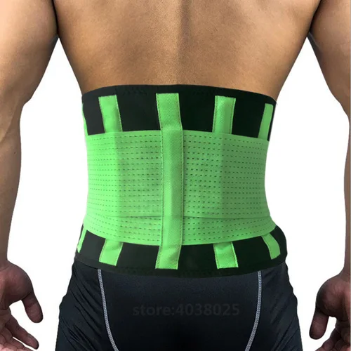 Light green Регулируемые Ортодонтические ремни ортодонтический Корректор осанки фиксатор талии задний Поясничный ремень поддержки самонагревающийся ремень для сидения взрослых - Цвет: Light green