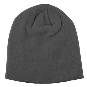 Dark Gray Модная мягкая вязаная шапка, зимняя теплая шапка унисекс для мужчин и женщин - Цвет: Dark Gray