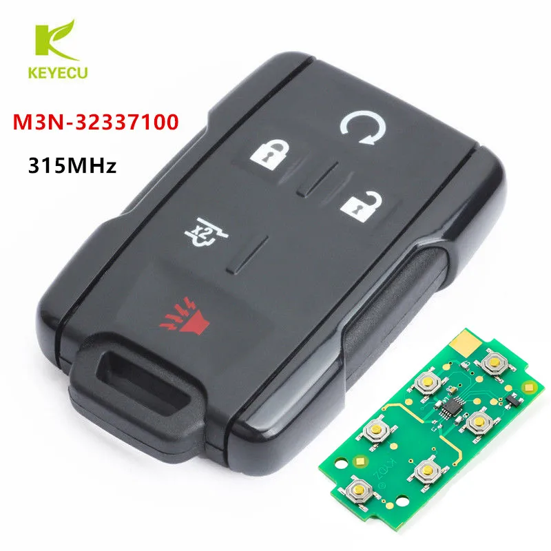 Запасной пульт дистанционного управления KEYECU брелок с 5 кнопками 315 МГц для Chevrolet