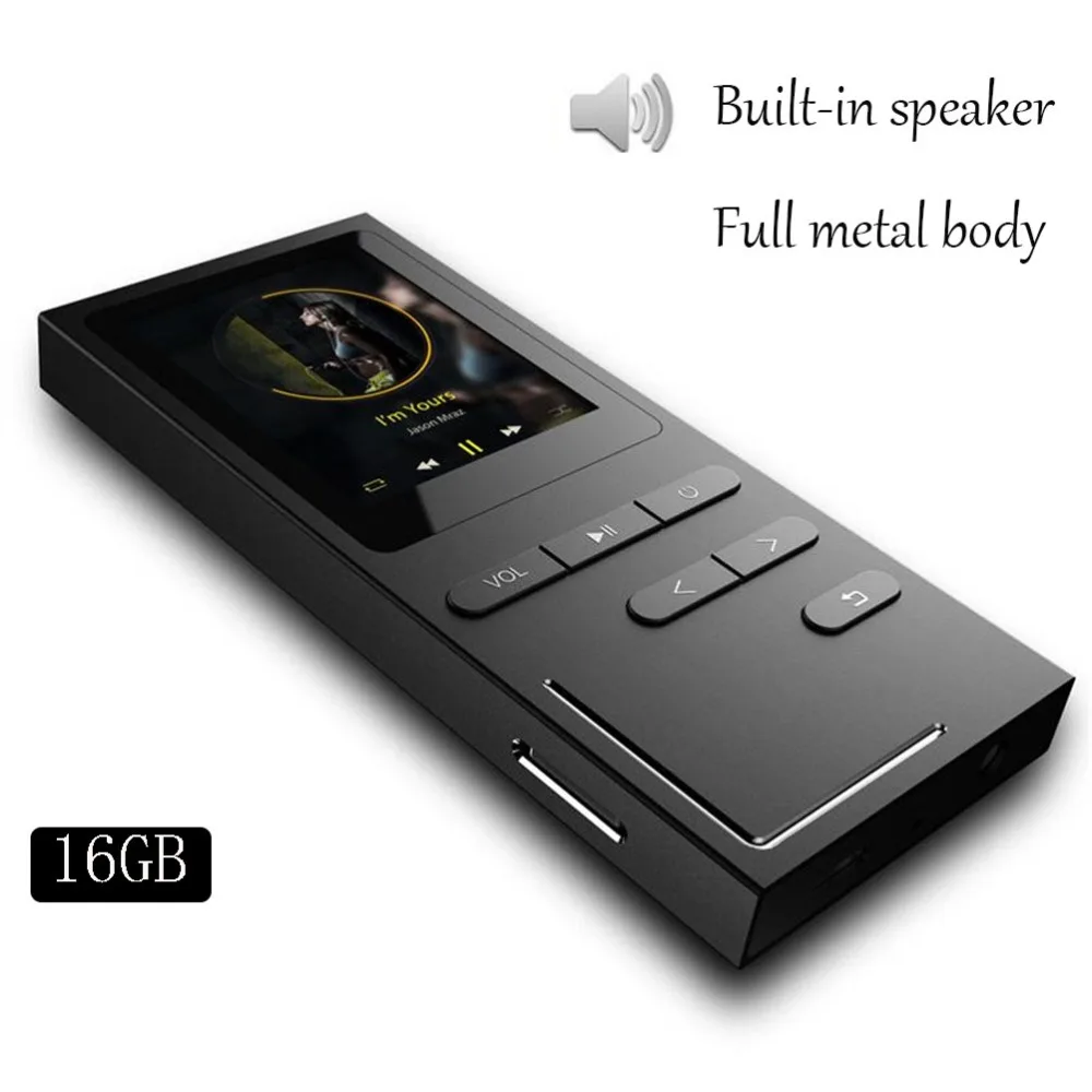 8g/16G Hi-Fi MP4 музыкальный плеер без потери 70 часов воспроизведения встроенный динамик диктофон/fm-радио с возможностью расширения до 64 ГБ