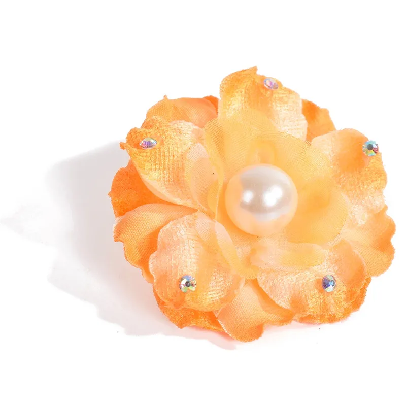 2 Pcs Imitation Pearls Rose Flower Hairpin Clips Headwear Bridal Hair Accessory Jewelry 16 Colors tiara de noiva | Украшения и