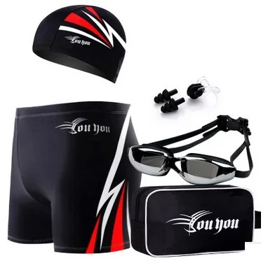 Men Racing Swim Trunks Boxer Board Shorts Outdoor Sport Quick Dry Briefs Breathable Swimsuit Beach Short Pants Bathing SwimTrunk