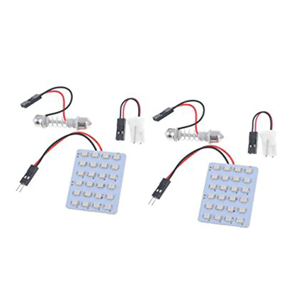 YSY 2 шт. Белый светодиодный Панель 18SMD 1210 автомобиль интерьера Потолочные плафоны