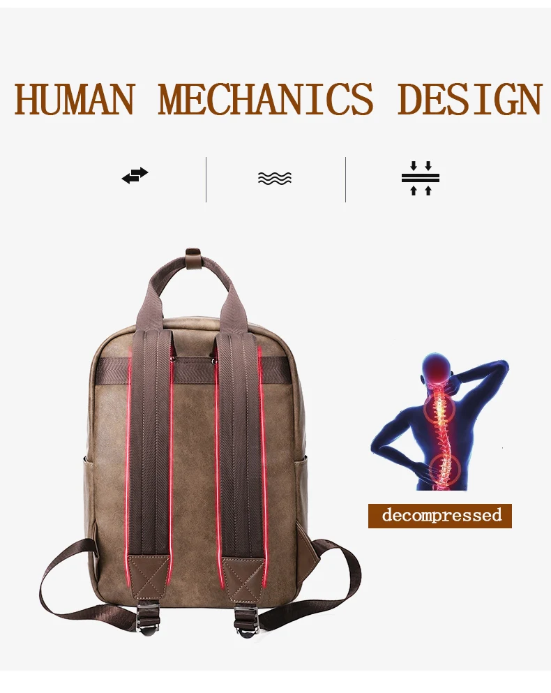 DIDE, рюкзаки для ноутбука, для подростков, мужские, Mochila, модные, повседневные, кожаные, для путешествий, рюкзак, школьная сумка, ручные сумки, водонепроницаемые