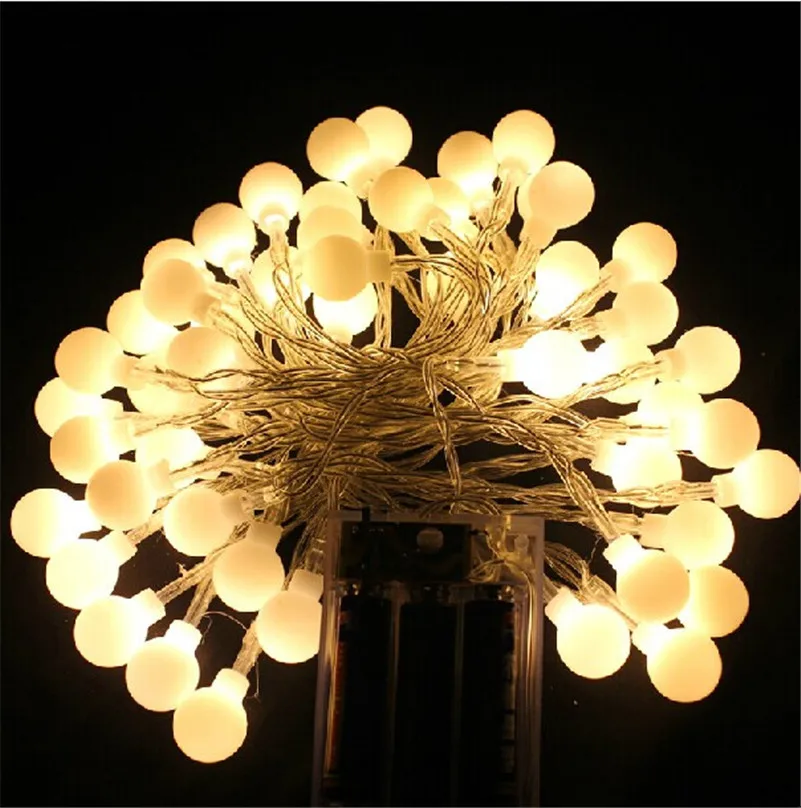 Светодиодный светильник 5 м 50led 3pcsAA на батарейках, светодиодный светильник, светильник для украшения дома