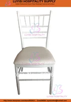 white big aluminum chiavari wedding chair