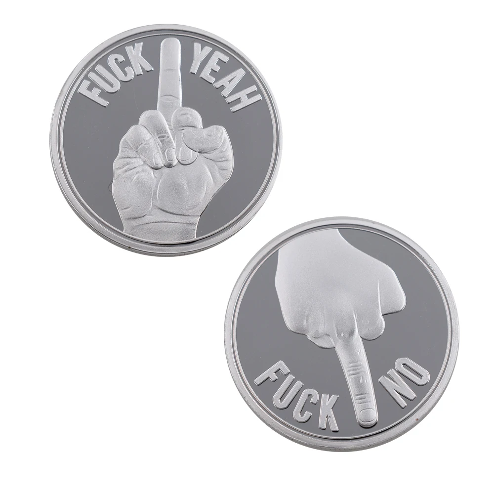 

Festival Gifts 999.9 Silver Plated Metal Coin American YES or NO Metal Crafts Coins Collectibles Christmas Tree Ornaments