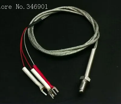 

[BELLA] Threaded screw type temperature sensor PT100 RTD temperature probe with shielding design: M6 * 12 --5pcs/lot
