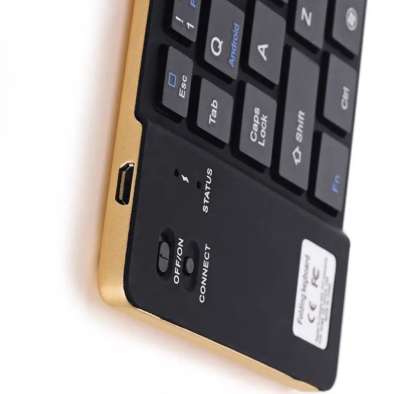 Портативная складная клавиатура ультра тонкая беспроводная bluetooth для Android iOS Windows