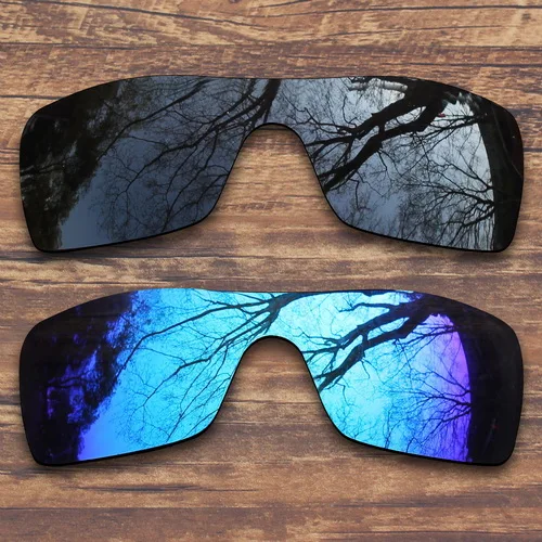 ToughAsNails Polarized Replacement Lenses for Oakley Batwolf Sunglasses- Multiple Options - Цвет линз: Black and Blue
