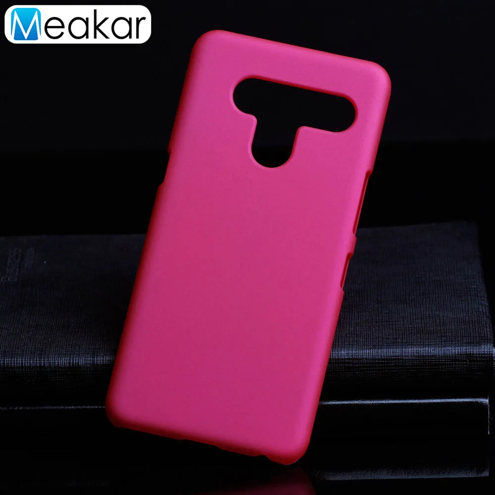 Rose Red Матовый пластиковый чехол 6.4для LG V50 чехол для LG V50 Thinq 5G чехол-лента на заднюю панель - Цвет: Rose Red