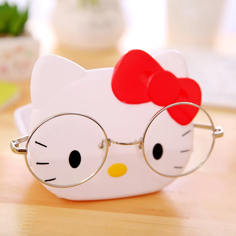 Милый рисунок hello kitty очки стент Девушка Дети ванная комната крышка мыло блюдо