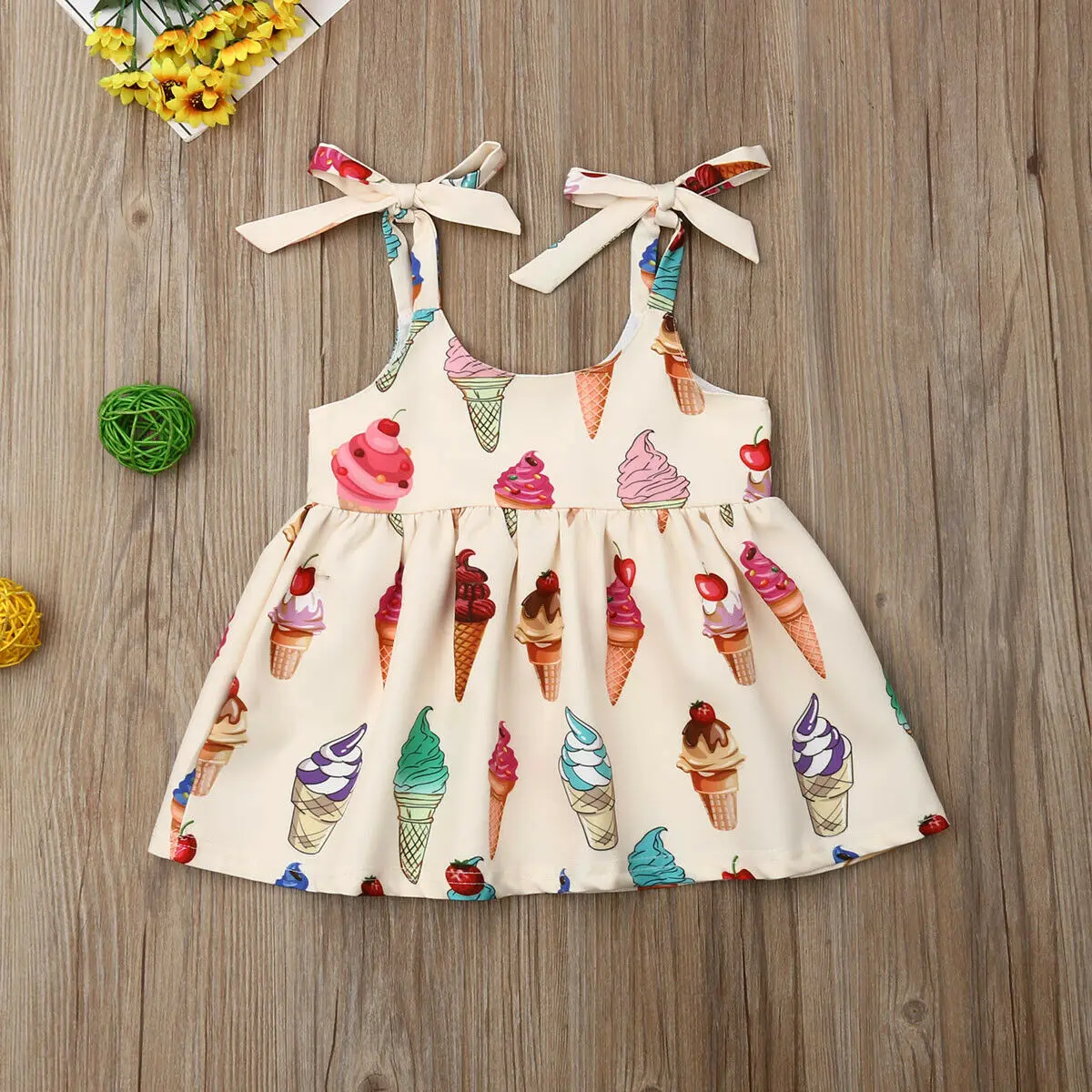 Платье без рукавов в стиле бохо для новорожденных девочек одежда с принтом