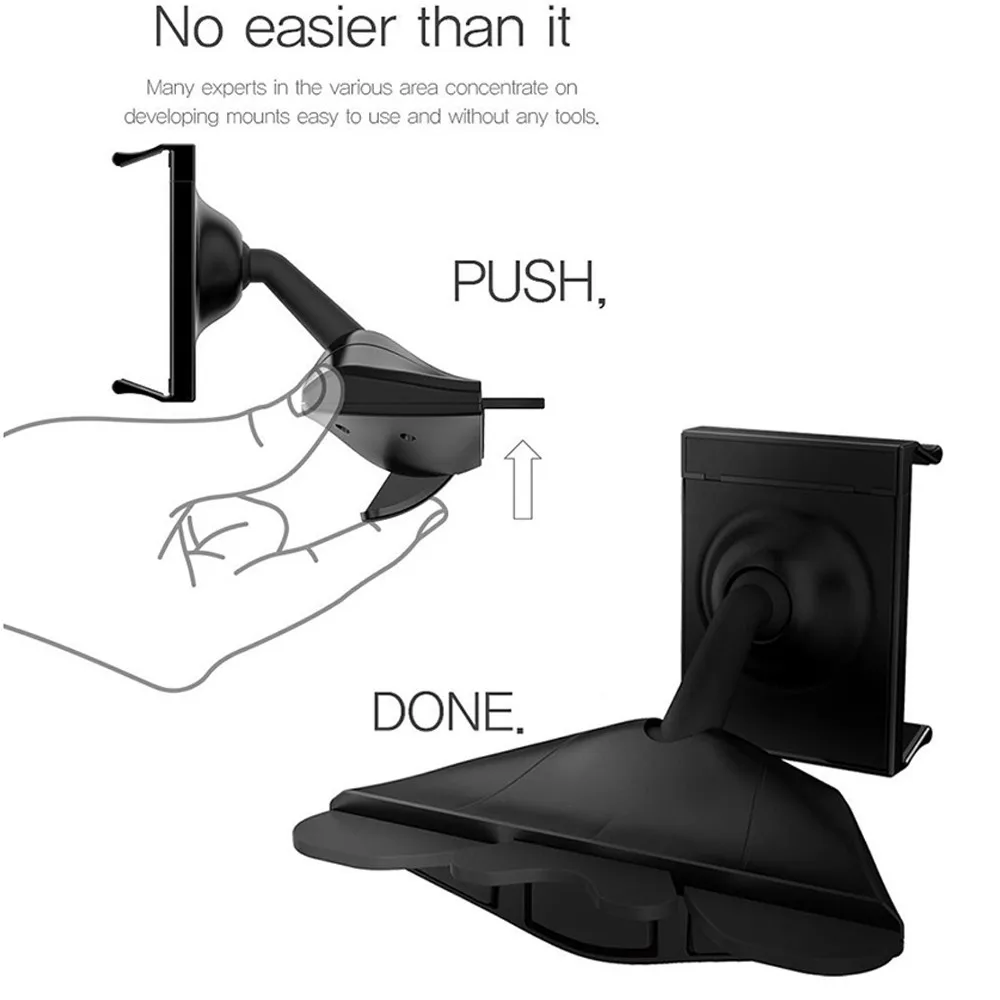 Универсальный автомобильный держатель на 360 градусов с CD слотом для мобильного