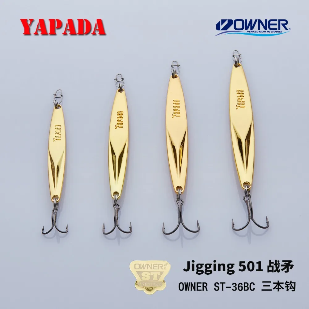 YAPADA Jigging 501 усиленный тройной крючок WarSpear + перо 20 г/91 мм 25 г/98 приманки для ловли