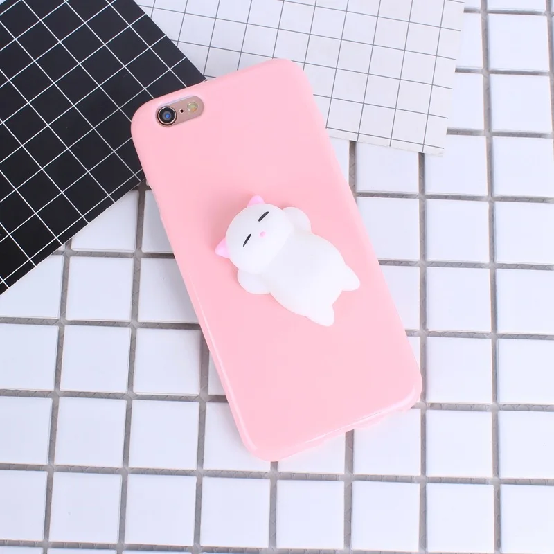 Милый мягкий чехол для телефона iphone se 5s 5 6s 6 7 8 плюс 3D милое животное кошка лапа