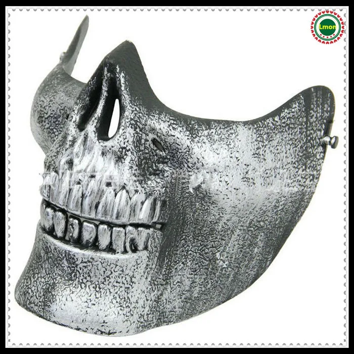 Бесплатная доставка Лидер продаж маска на половину лица с черепом CACIQUE скелета