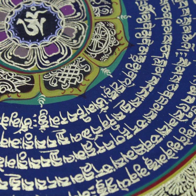 Тибет тангка художественная живопись с принтом домашний декор тибетская Мандала