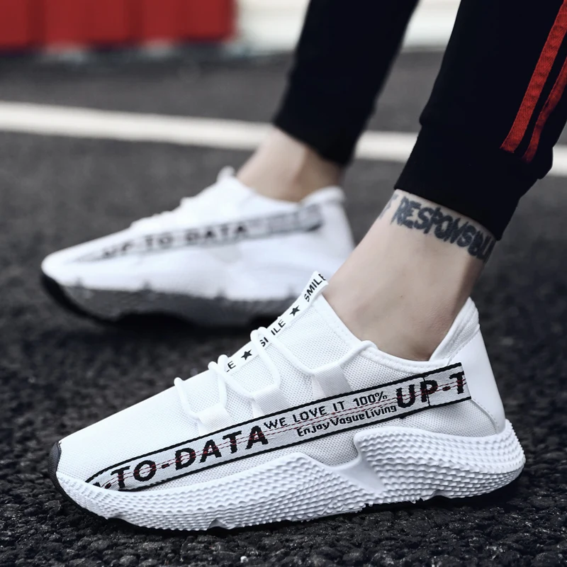 2019 Breathable Light Men Summer Mesh Shoes New Fashion Man Lace-up Casual Sneakers Walking Size 39-44 | Обувь