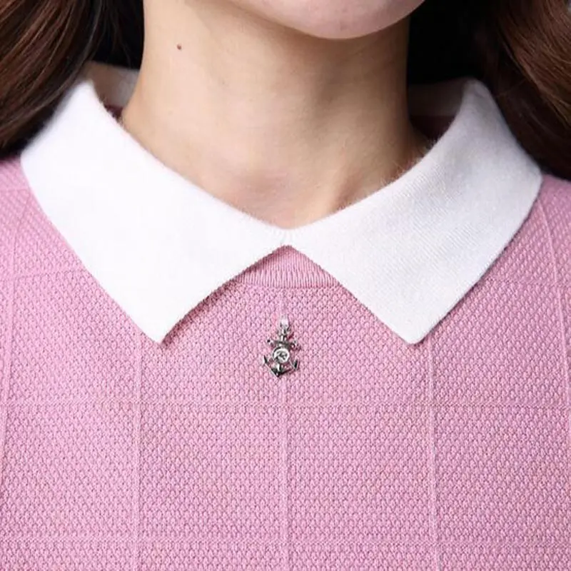 

high quality Women's Spring Long-Sleeved Short Paragraph Doll Collar Loose Sweater slim S-3XL Bottoming Solid Color Sweater Tops