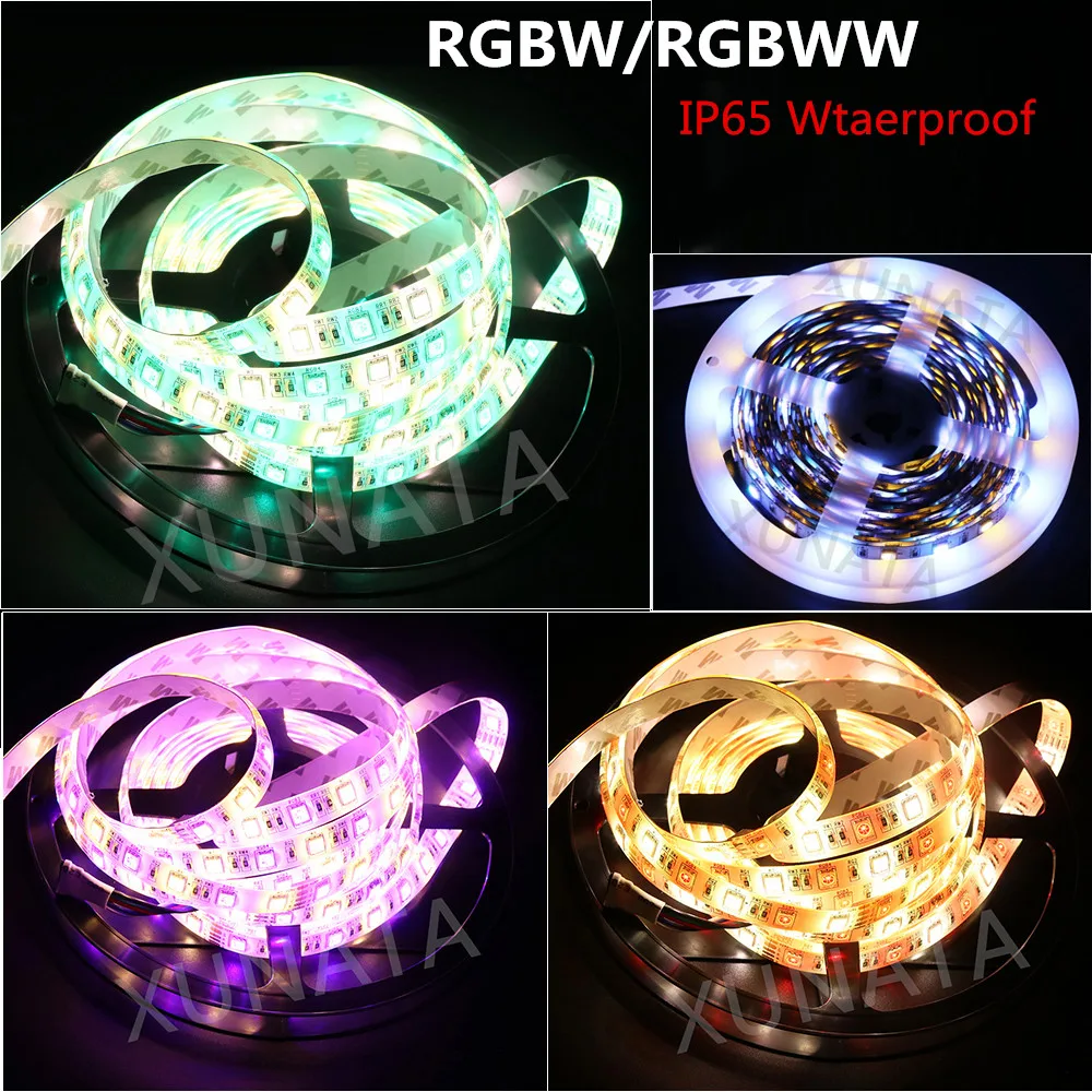 DC 12V RGB /RGB белый светодиодный светильник полосы набор 5050 60 s/m гибкая ленточная с 40