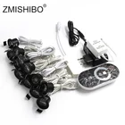 ZMISHIBO 12 В мини светодиодные Черные лампы для шкафа с регулируемой яркостью набор ламп с дистанционным управлением 1,5 Вт 27 мм вырезанное отверстие стандартные светильники
