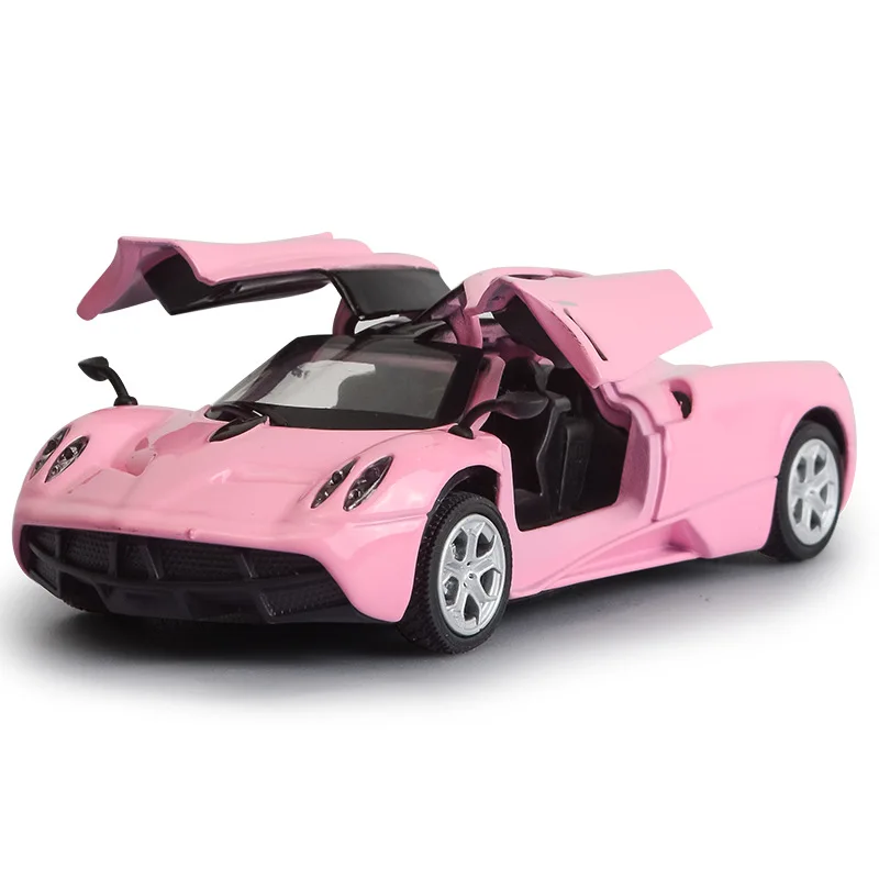 Моделирование миниатюрной модели автомобиля Pagani с откатной электронной игрушкой с игрушечные фары и музыкальные модели игрушечных автомобилей для детей