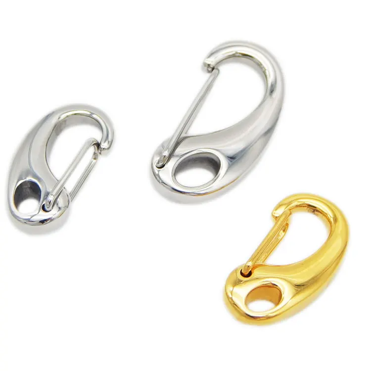 

Stainless Steel Lobster Clasps Connectors Findings Accessories Silver Gold tone 16mm 19mm 21mm 26mm 30mm DIY Bracelet Making