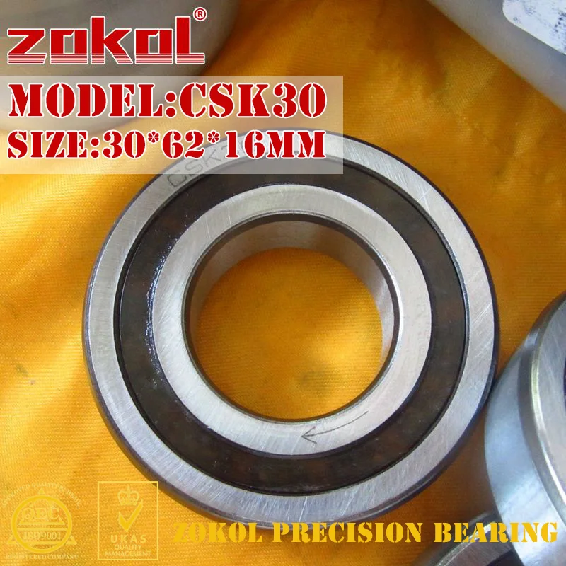 Подшипник ZOKOL CSK30 CSK30PP 6206 односторонний подшипник сцепления 30*62*16 мм|bearing bearing|bearing