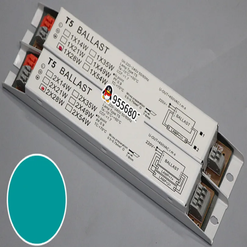 220 v-240 V 2*14 W 2*21 Вт 2*28 W 2*35 Вт 2*49 Вт 2*54 W электронный Амперметр t5 электронный балласт для люминесцентных ламп
