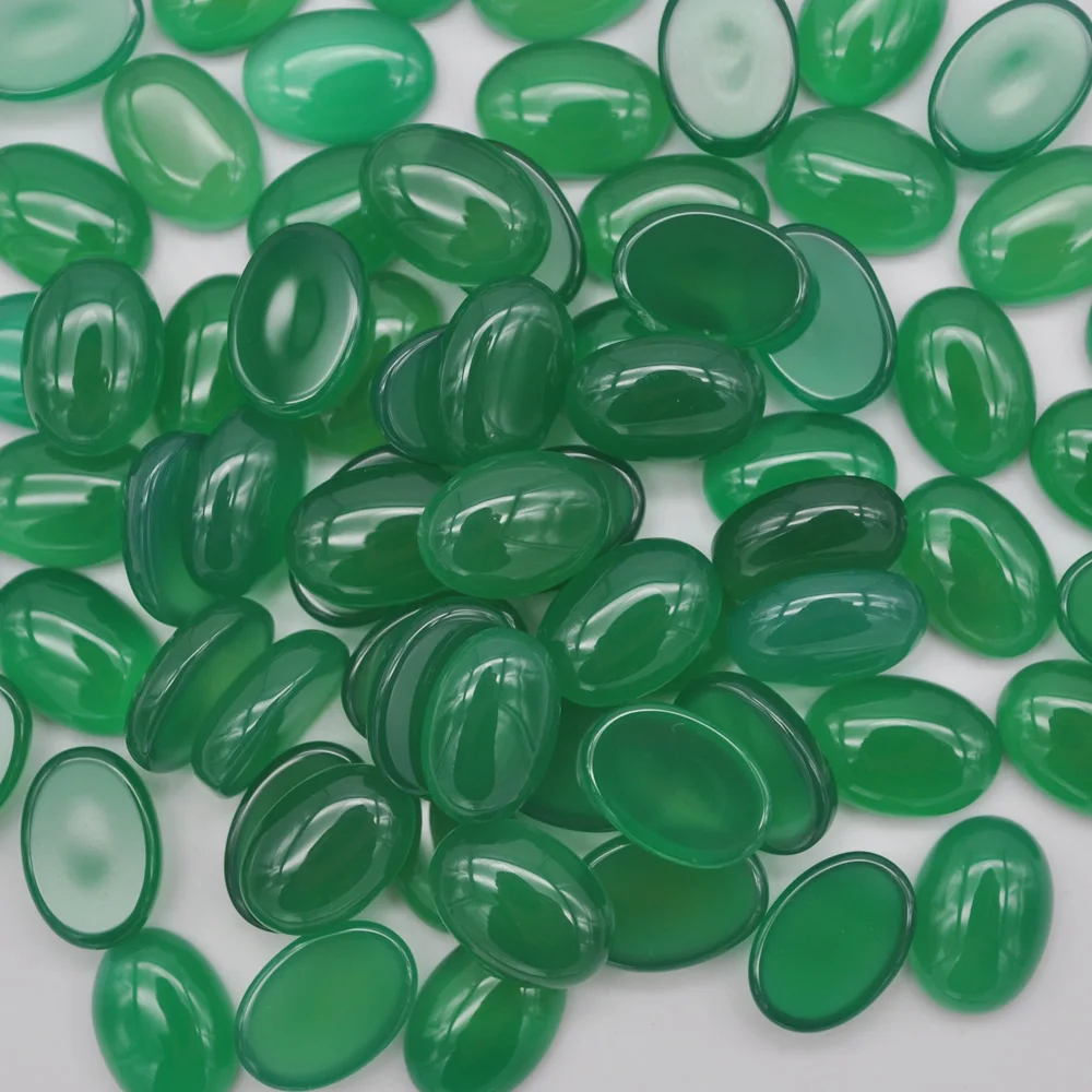 10 шт./партия, бисер из зеленого агата, 14 х10 мм