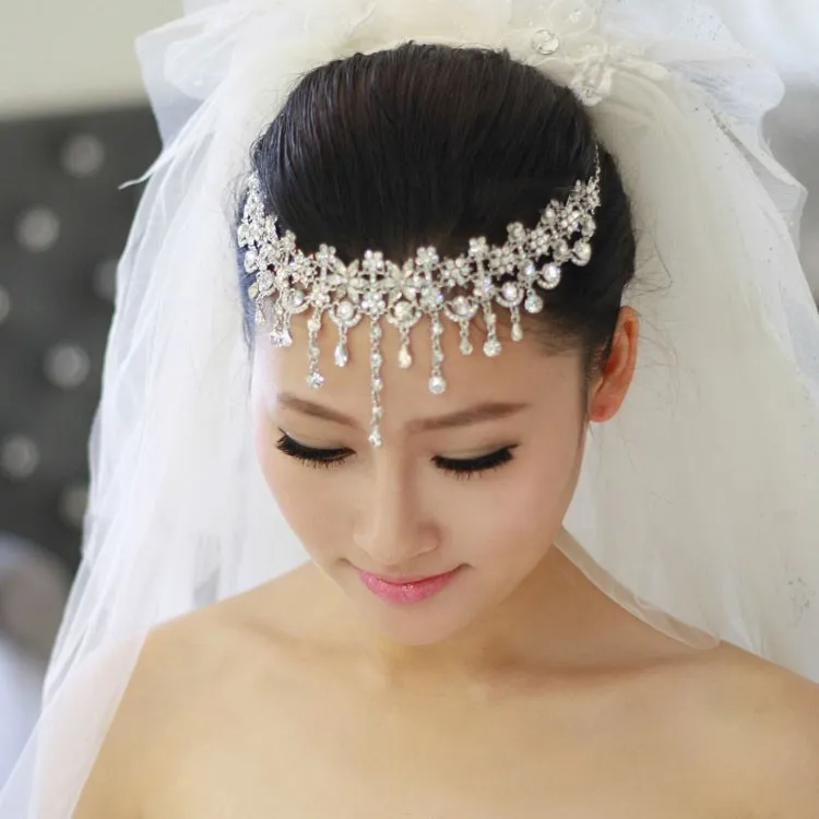 Тиары-короны с кристаллами Стразы в европейском стиле для невесты свадьбы