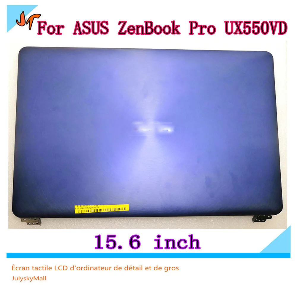 Для ASUS ZenBook Pro UX550VD UX550V UX550 синий 15,6 дюймовый ЖК-экран, сенсорный экран, верхняя половина, замена FHD 1920x1080 UHD 2160P