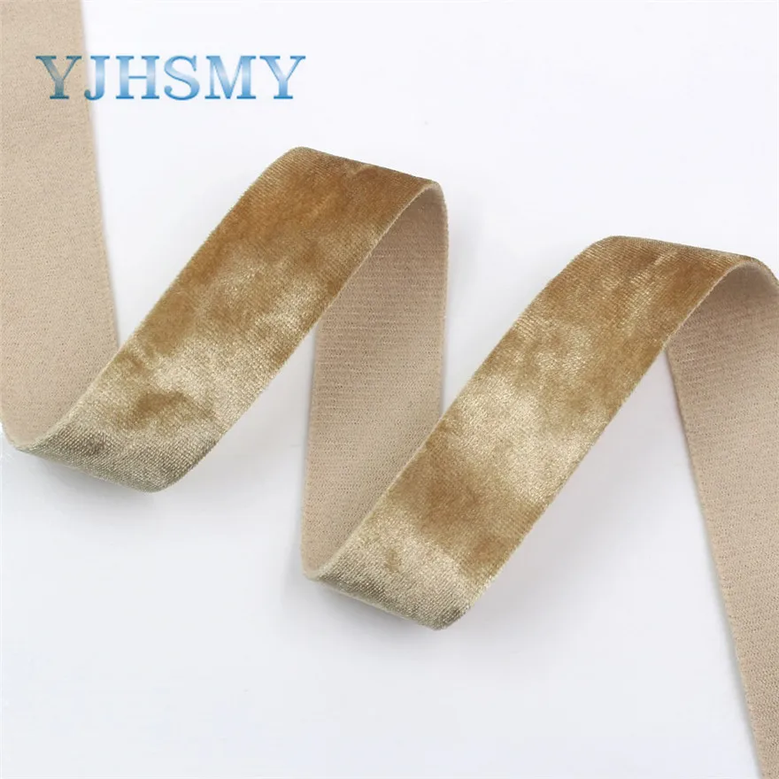 I-181103-88 YJHSMY I-181103-85, 2 ярдов/партия, 25 мм расширенный материал фланелевая лента поделка бант головной убор подарочная упаковка свадебные украшения - Цвет: I-181103-88