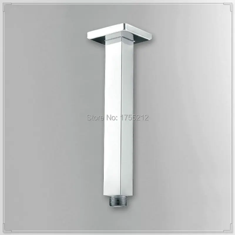12&quot Square Chrome Polished Rainfall Shower Arm Ceiling Mounted bathroom light tap | Обустройство дома